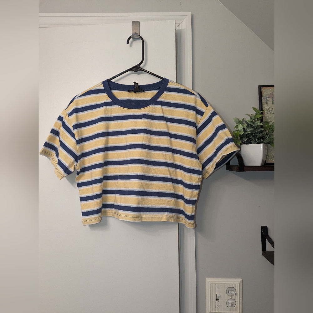 Striped Crop Top T-Shirt